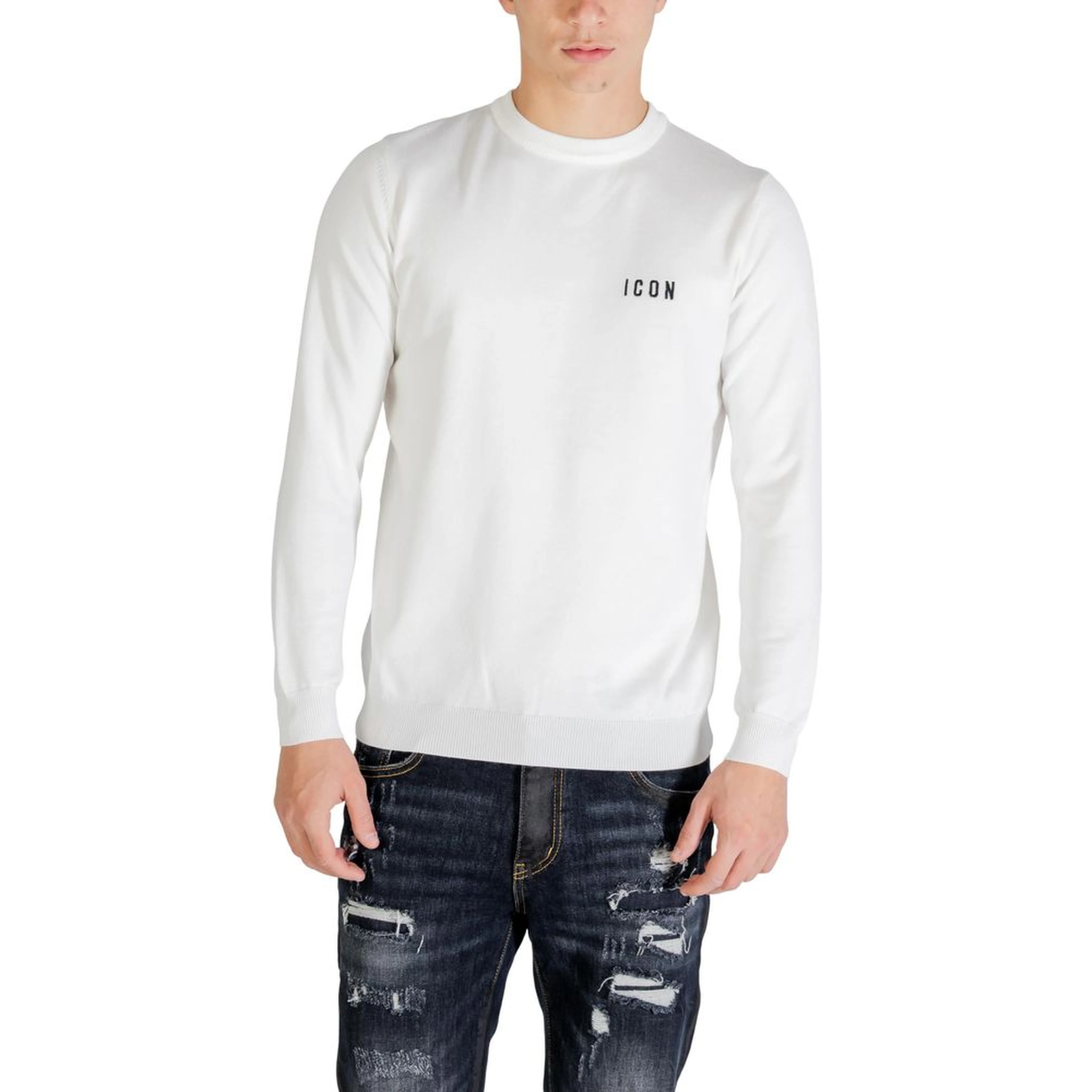 White Viscose Sweatshirt