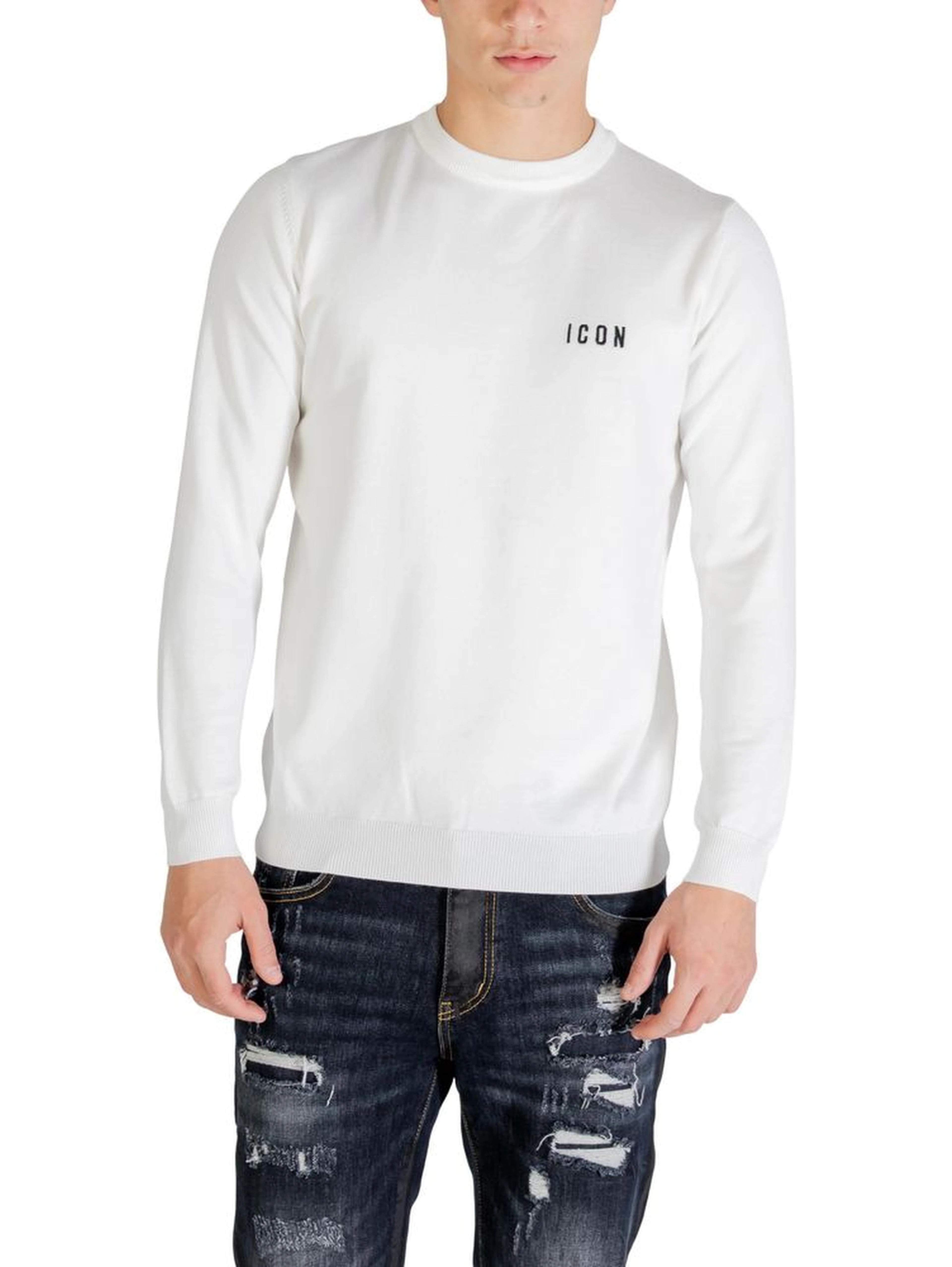 White Viscose Sweatshirt