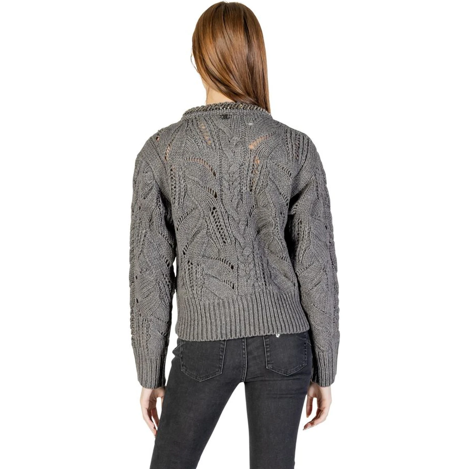 Gray Marabou Sweatshirt
