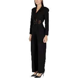 Black Polyester Jumpsuit