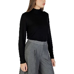 Black Viscose Turtleneck