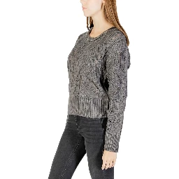 Gray Marabou Sweatshirt