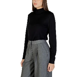 Black Viscose Turtleneck