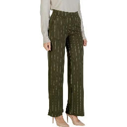 Bicolor Viscose Casual Pants