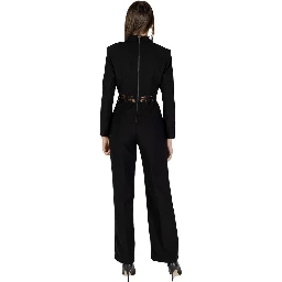 Black Polyester Jumpsuit