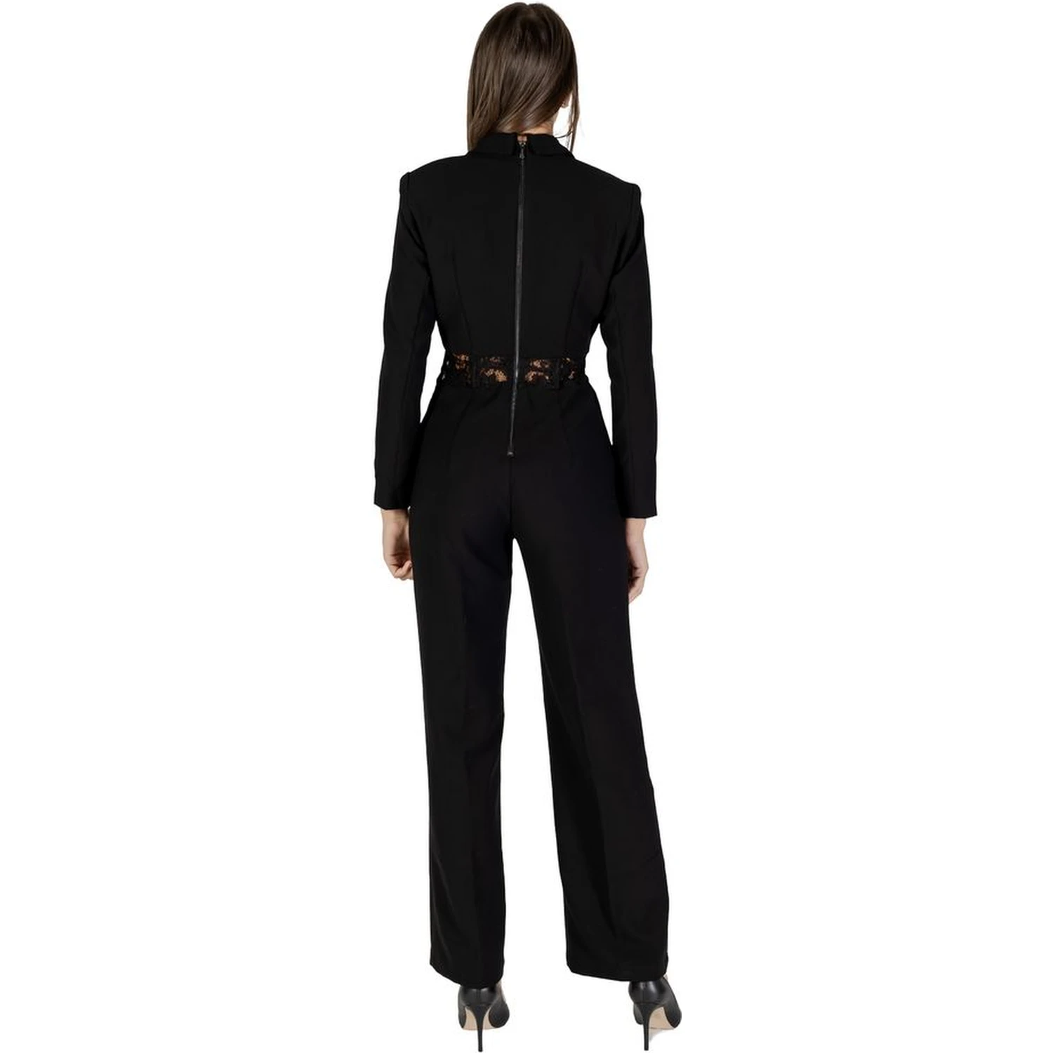 Black Polyester Jumpsuit
