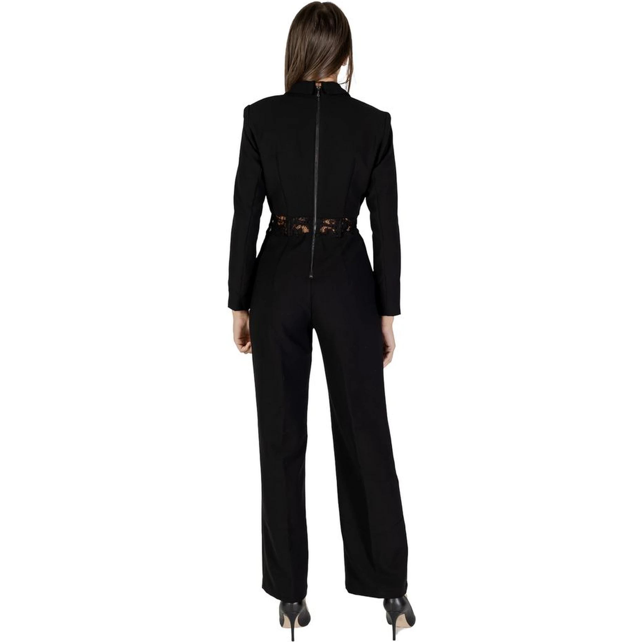 Black Polyester Jumpsuit