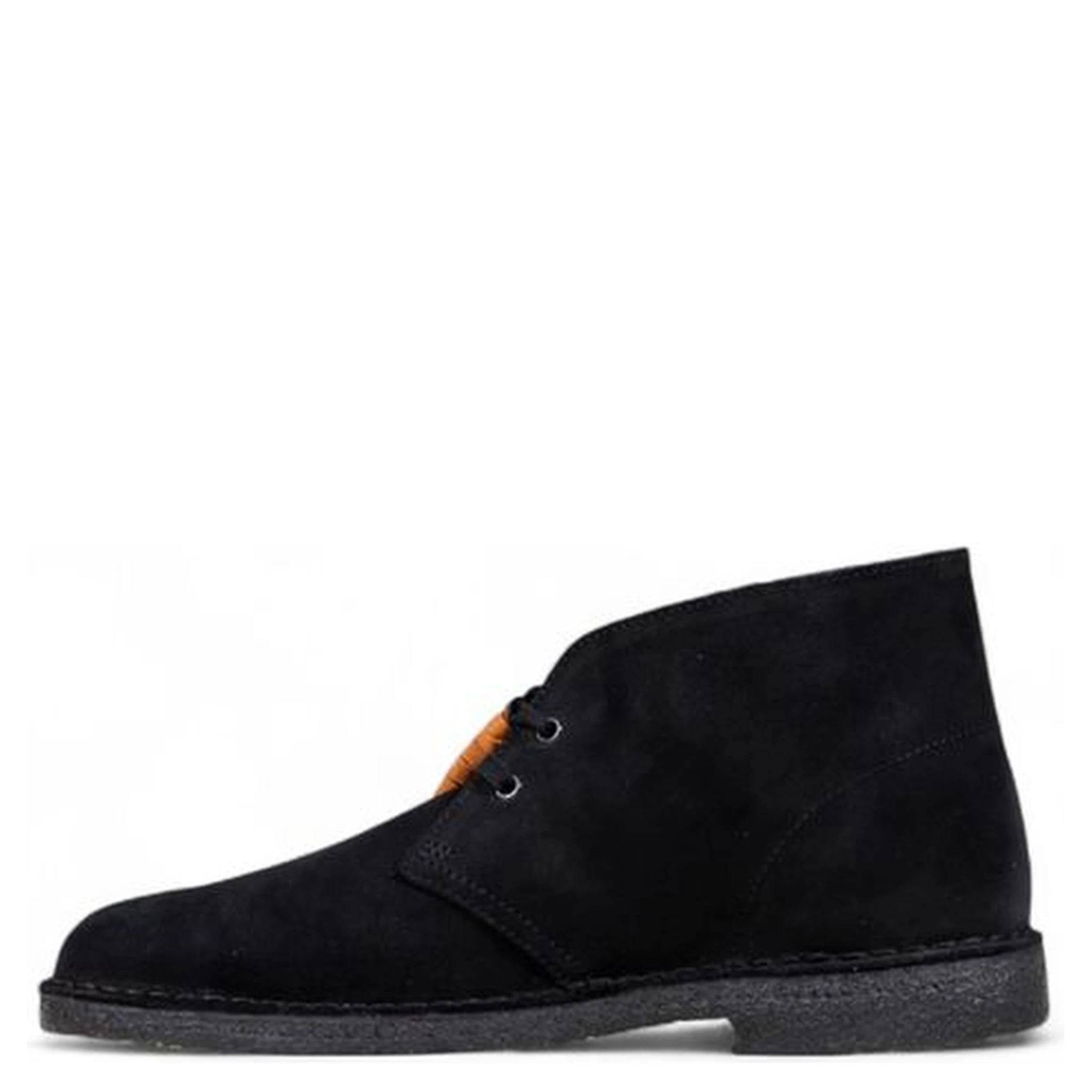 Black Suede Leather Lace-Up Boots