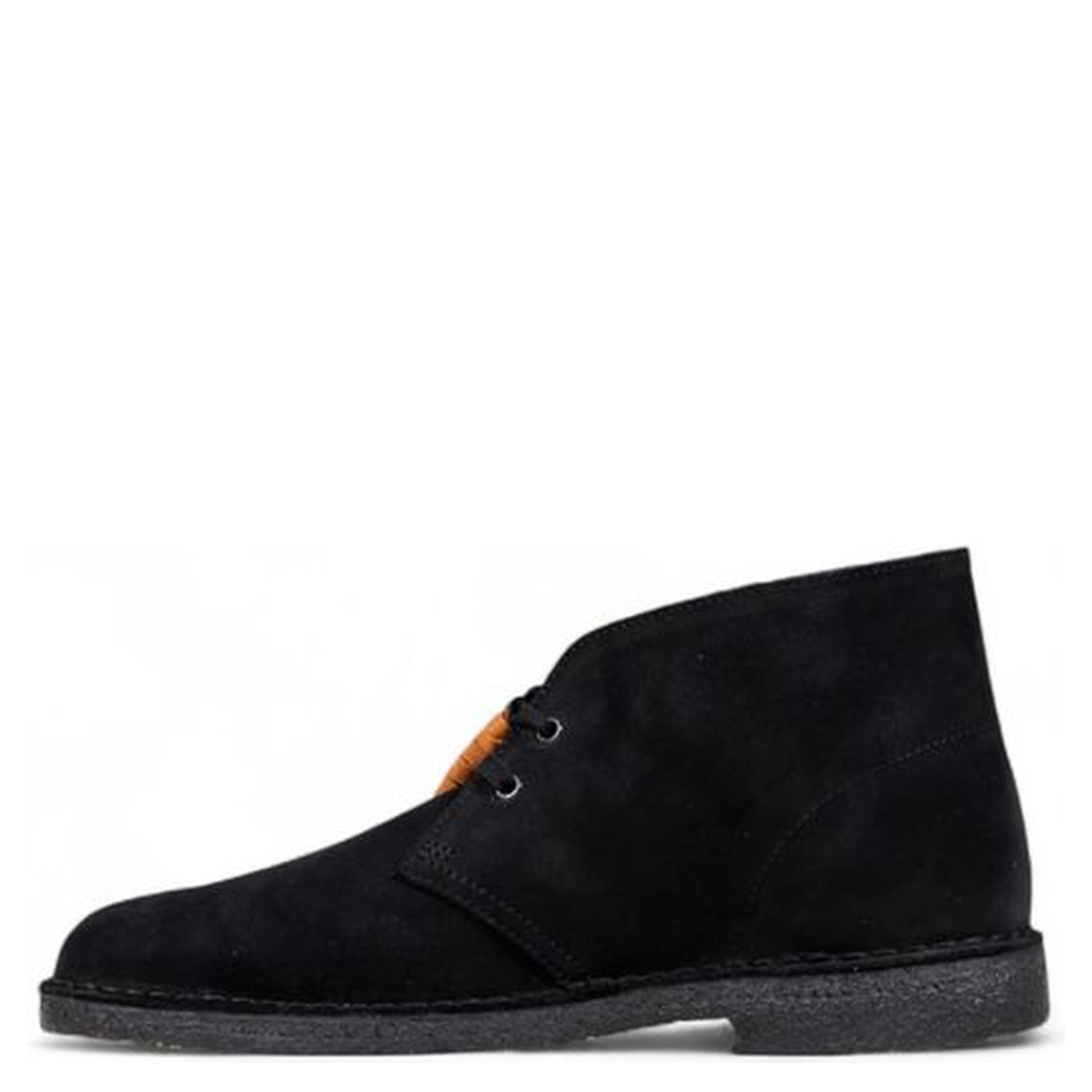 Black Suede Leather Lace-Up Boots