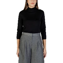 Black Viscose Turtleneck