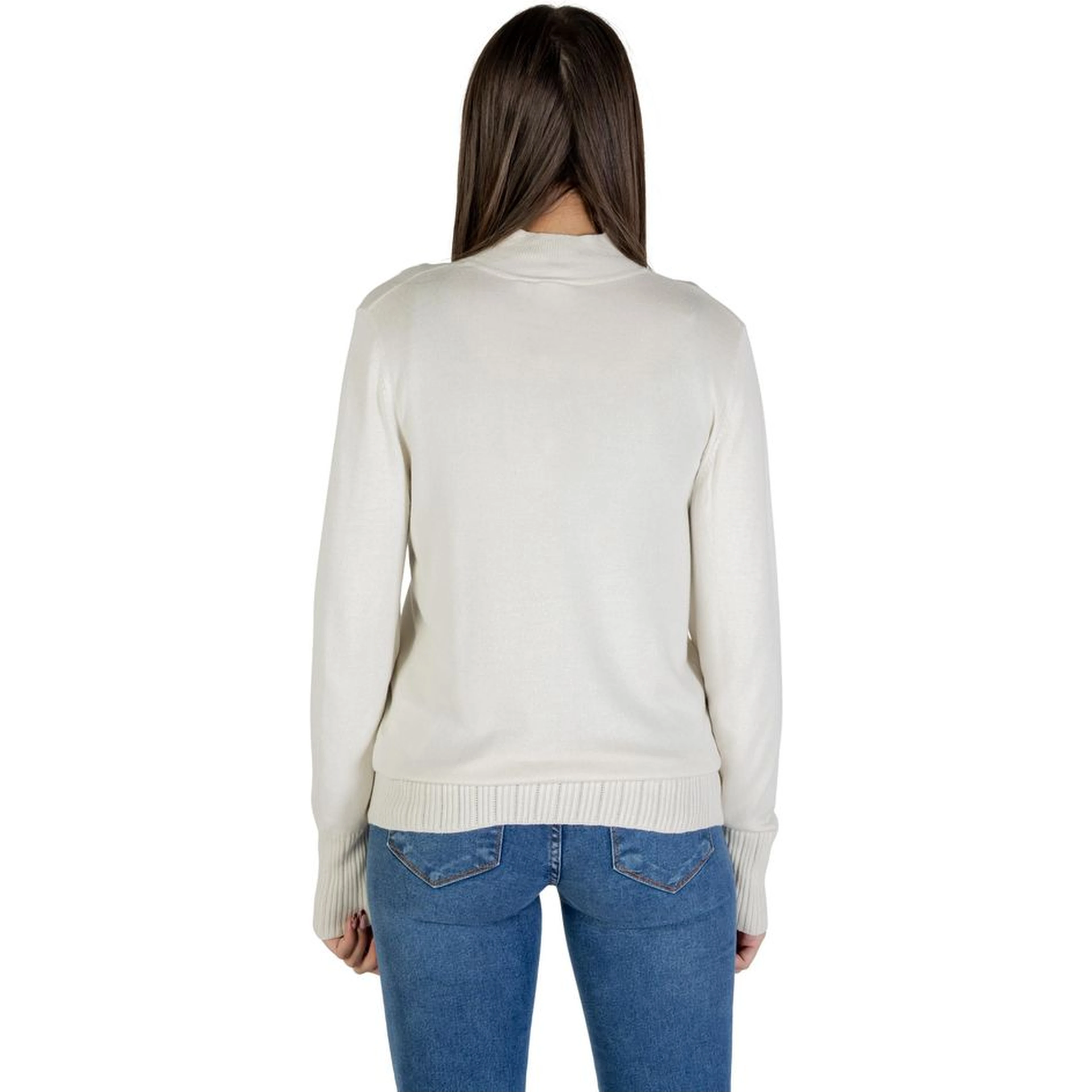 Beige Viscose Turtleneck