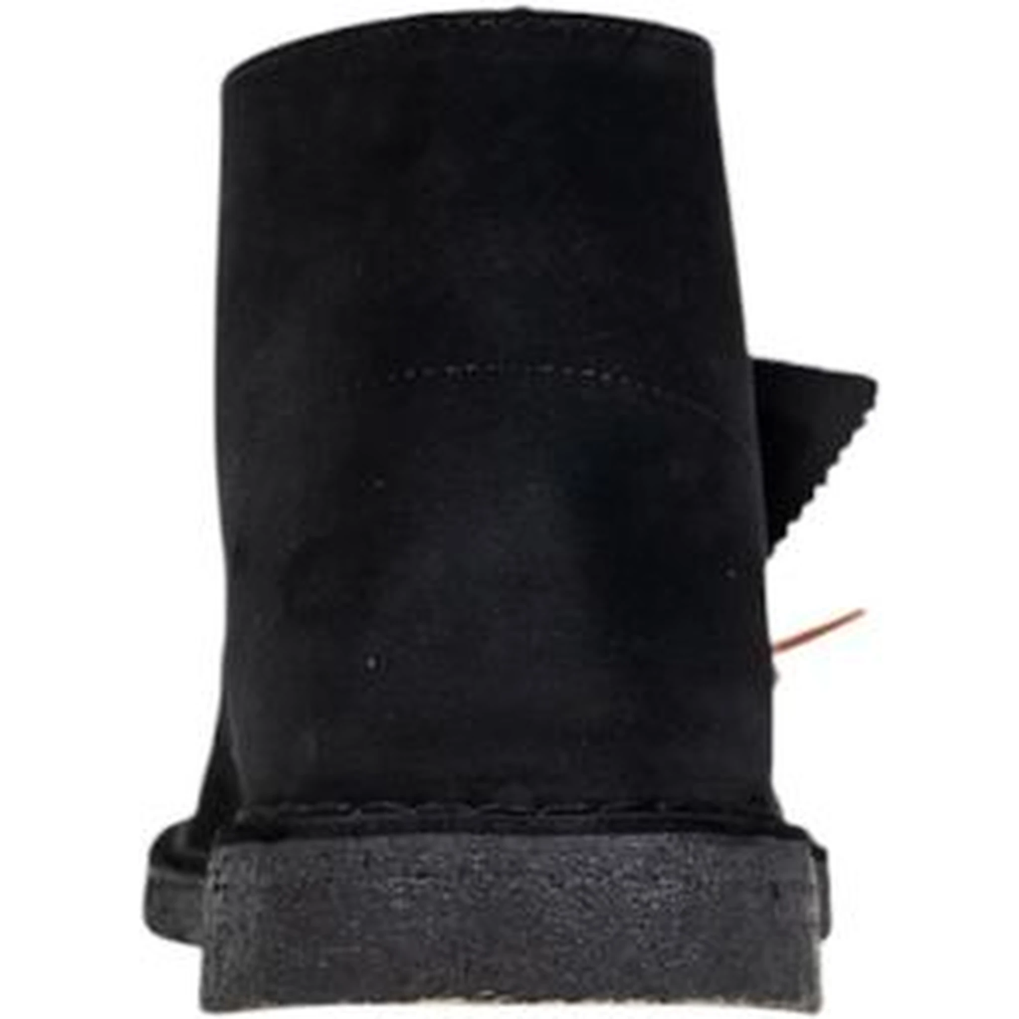 Black Suede Leather Lace-Up Boots