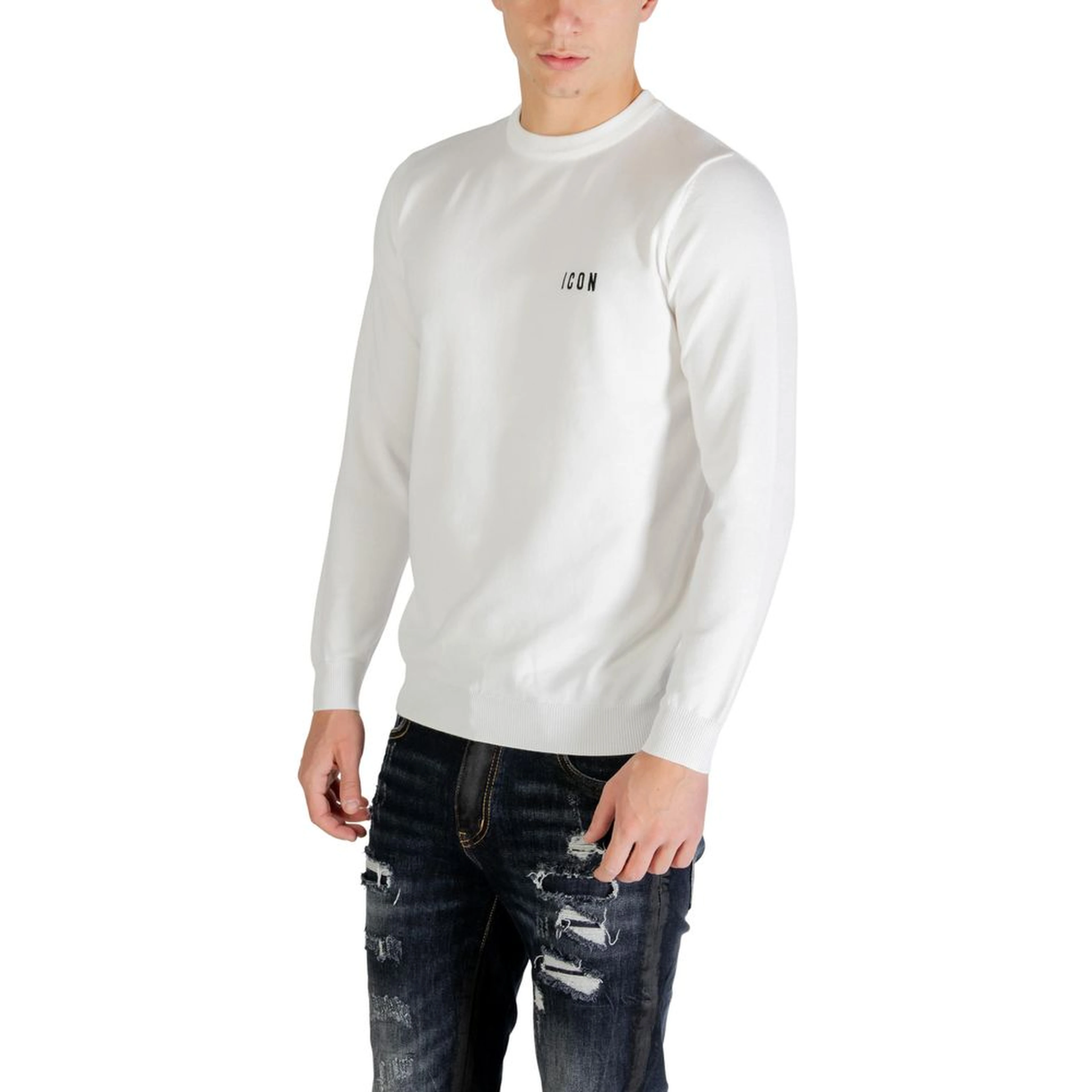 White Viscose Sweatshirt
