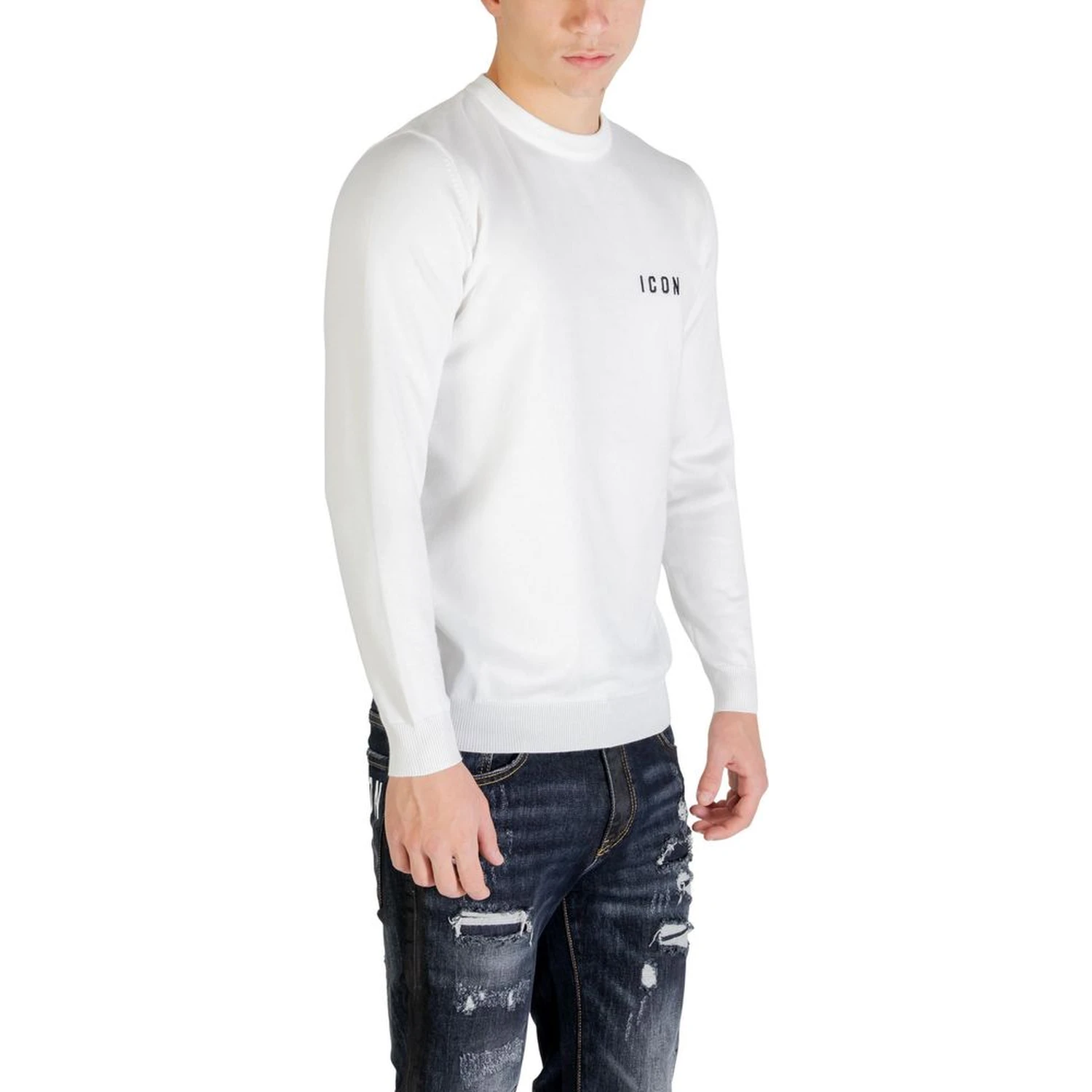 White Viscose Sweatshirt