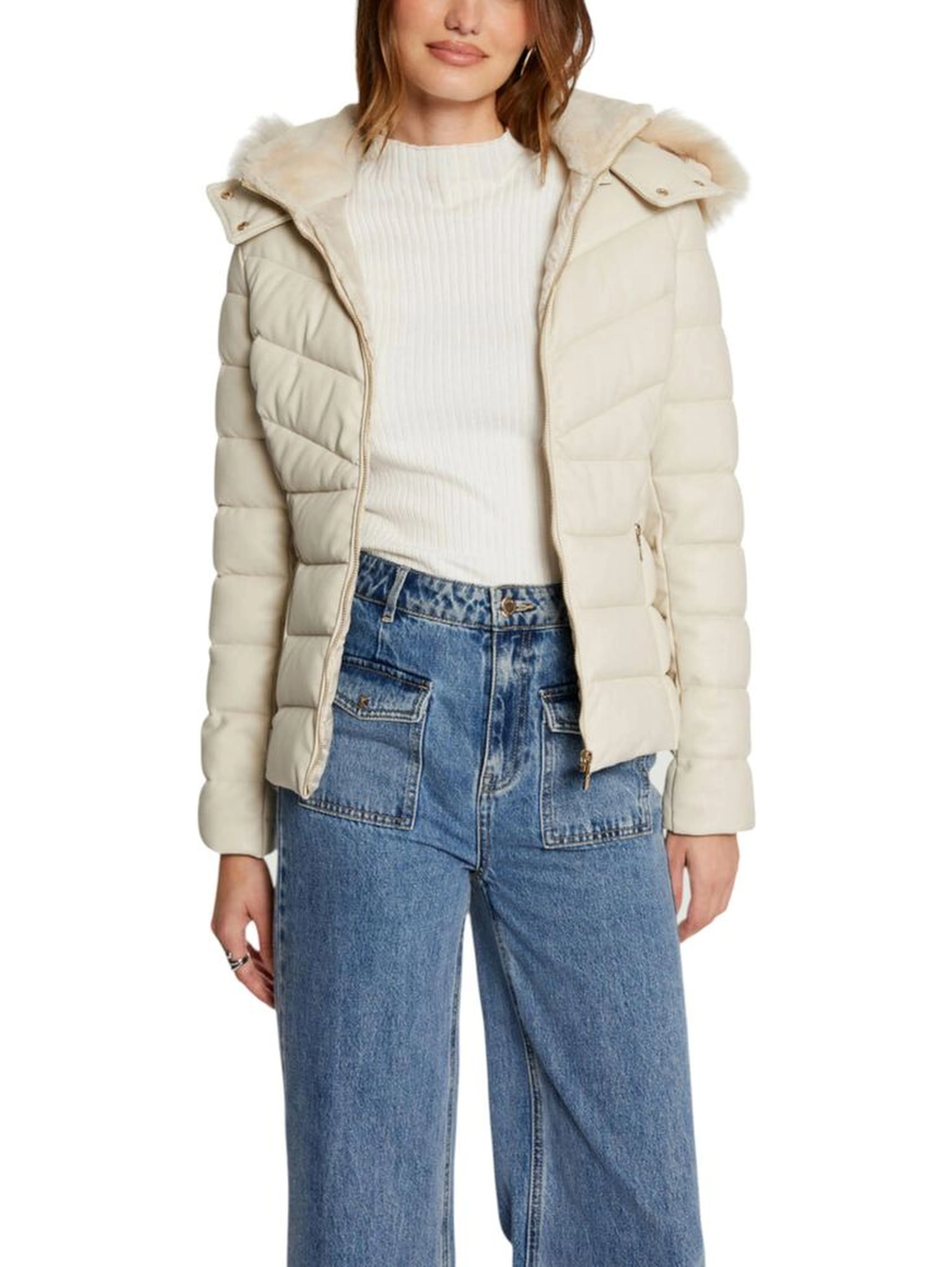 Beige Polyethylene Jackets And Coat