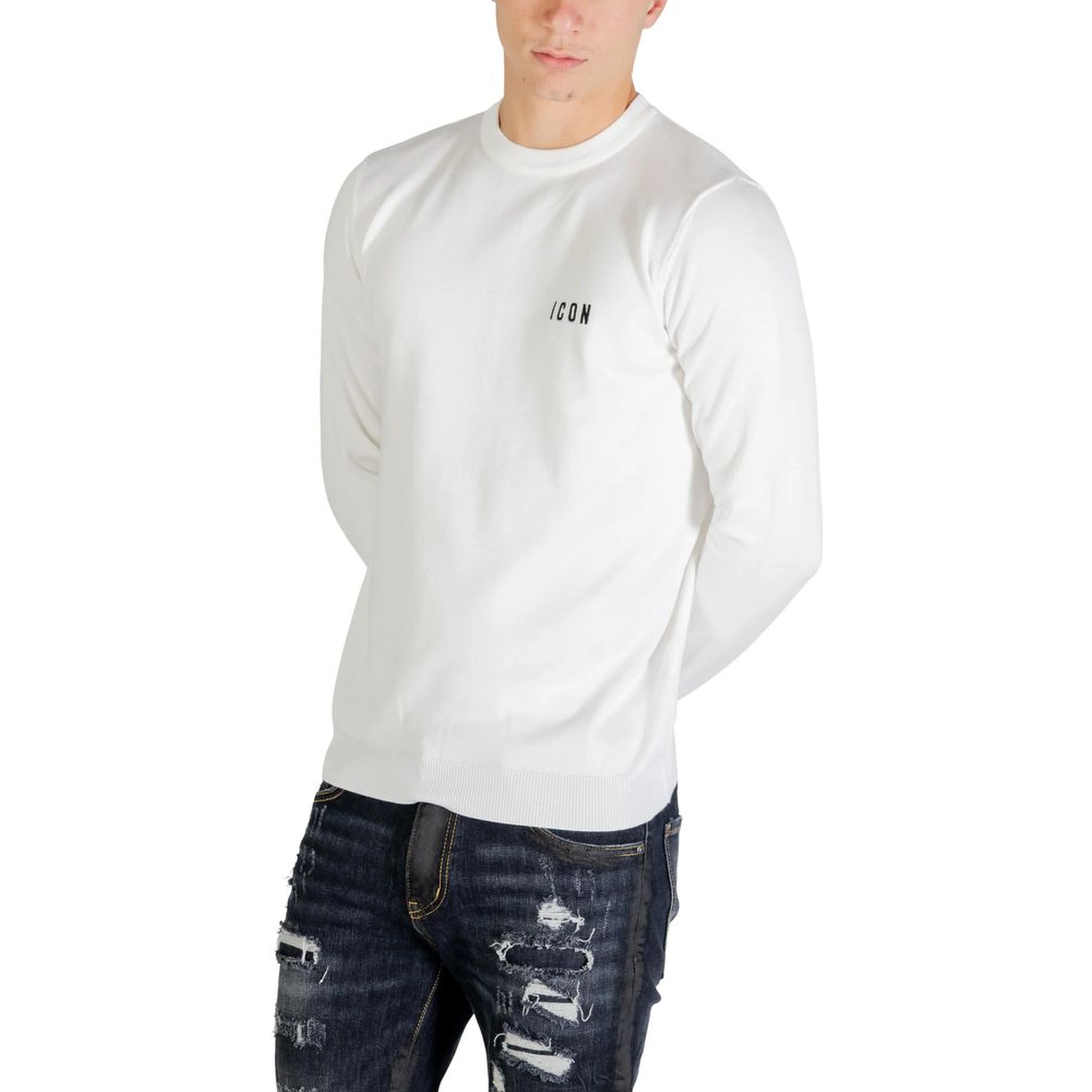 White Viscose Sweatshirt