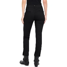 Black Cotton Casual Pants
