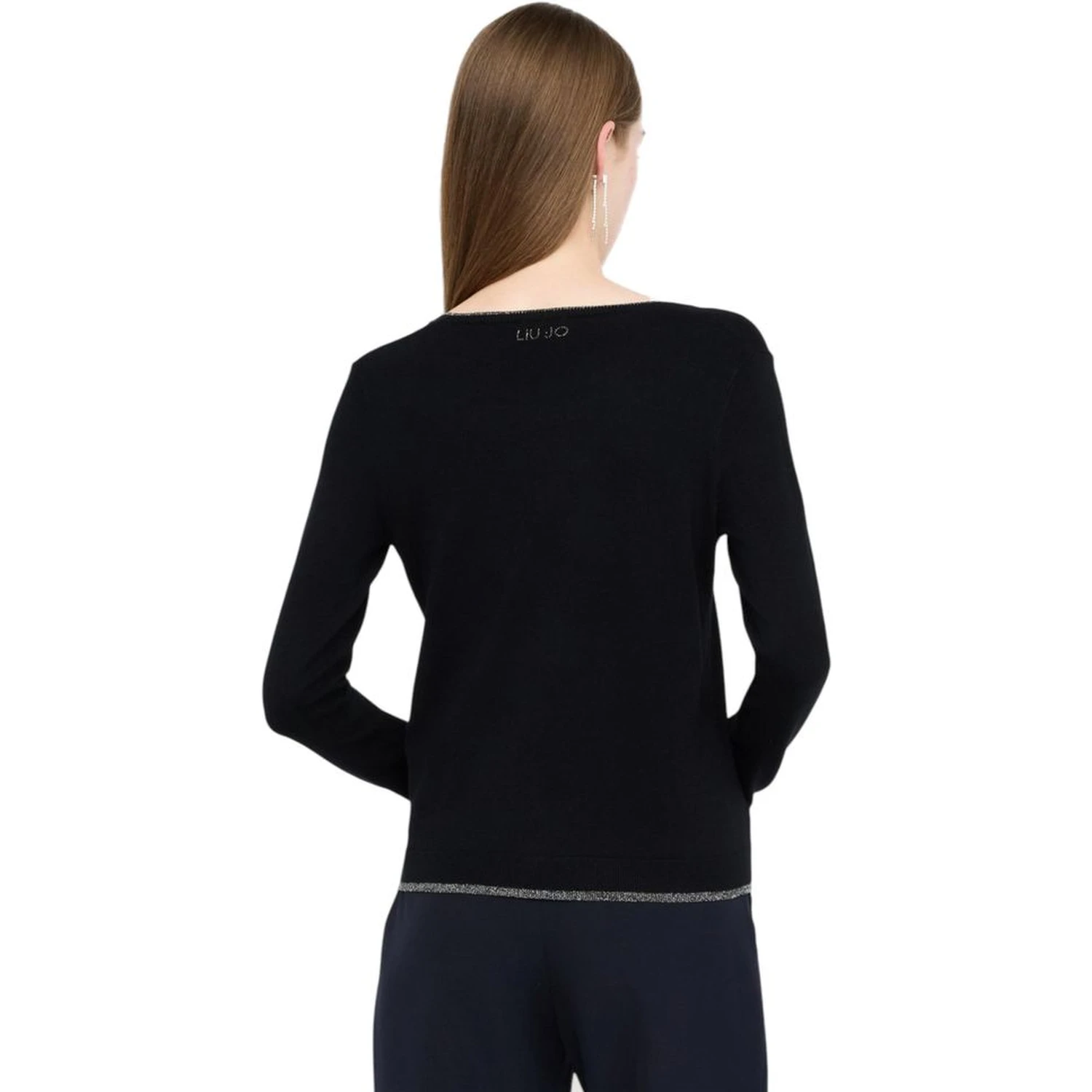 Black Textile Cardigan