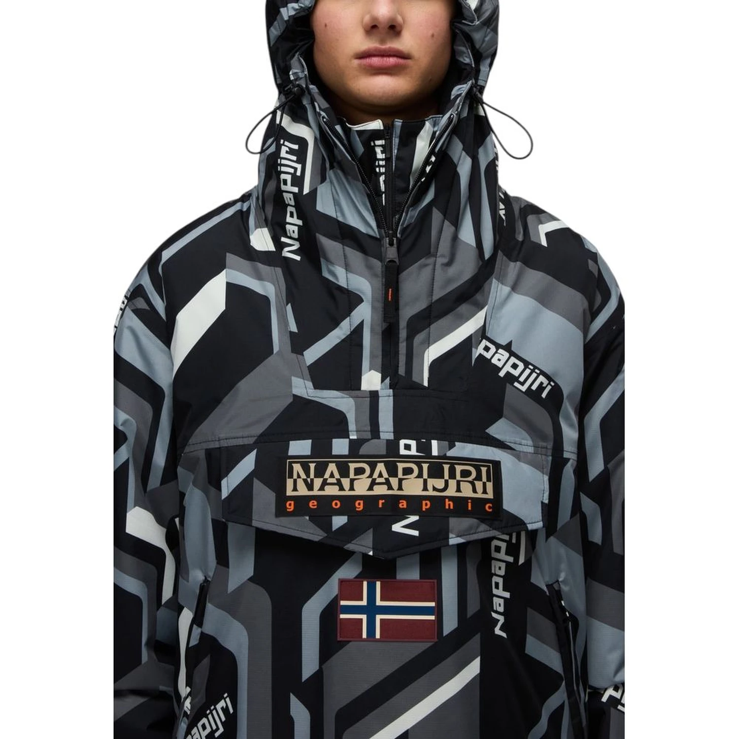 Bicolor Recycled Polyester Shell Jacket