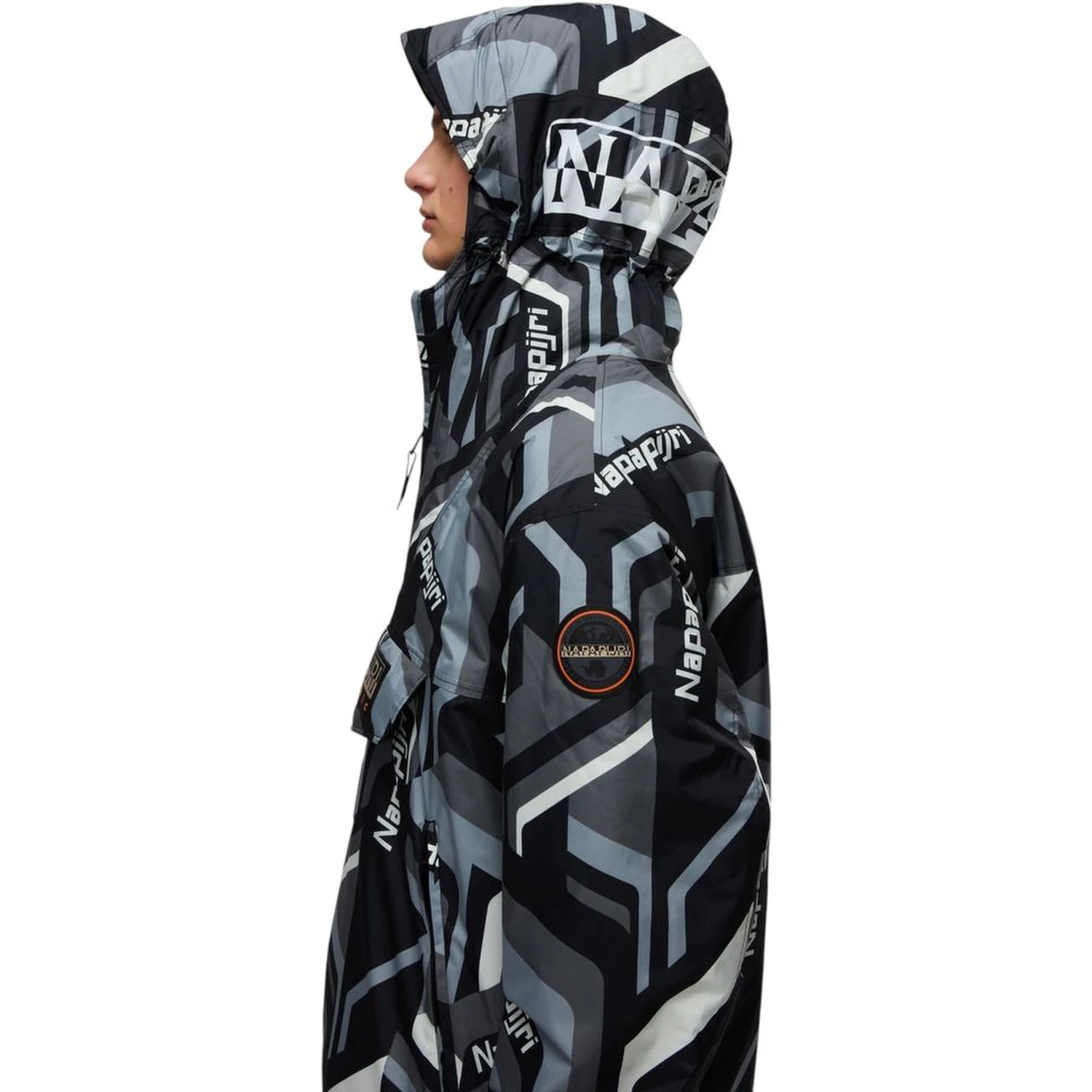 Bicolor Recycled Polyester Shell Jacket