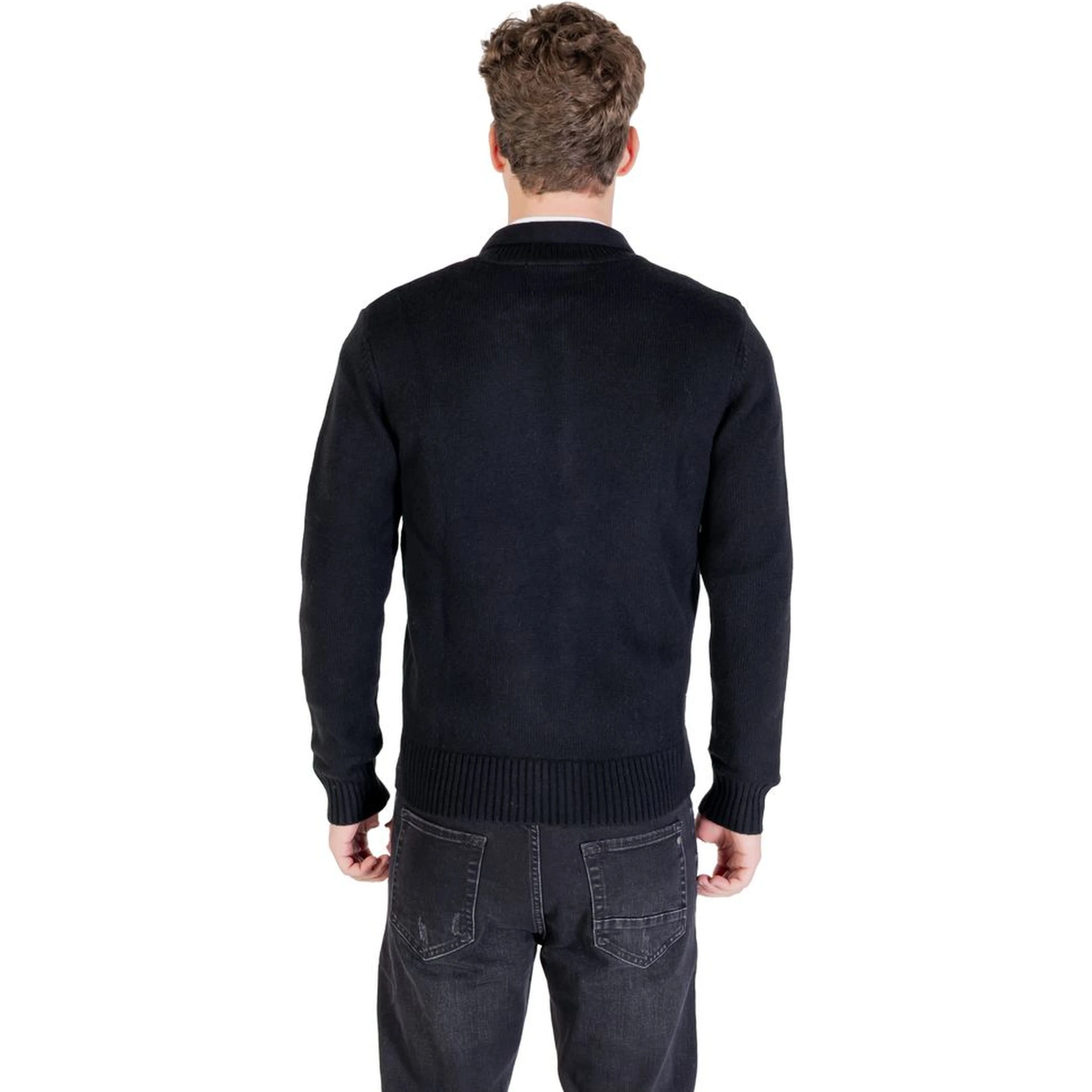 Black Marabou Sweatshirt
