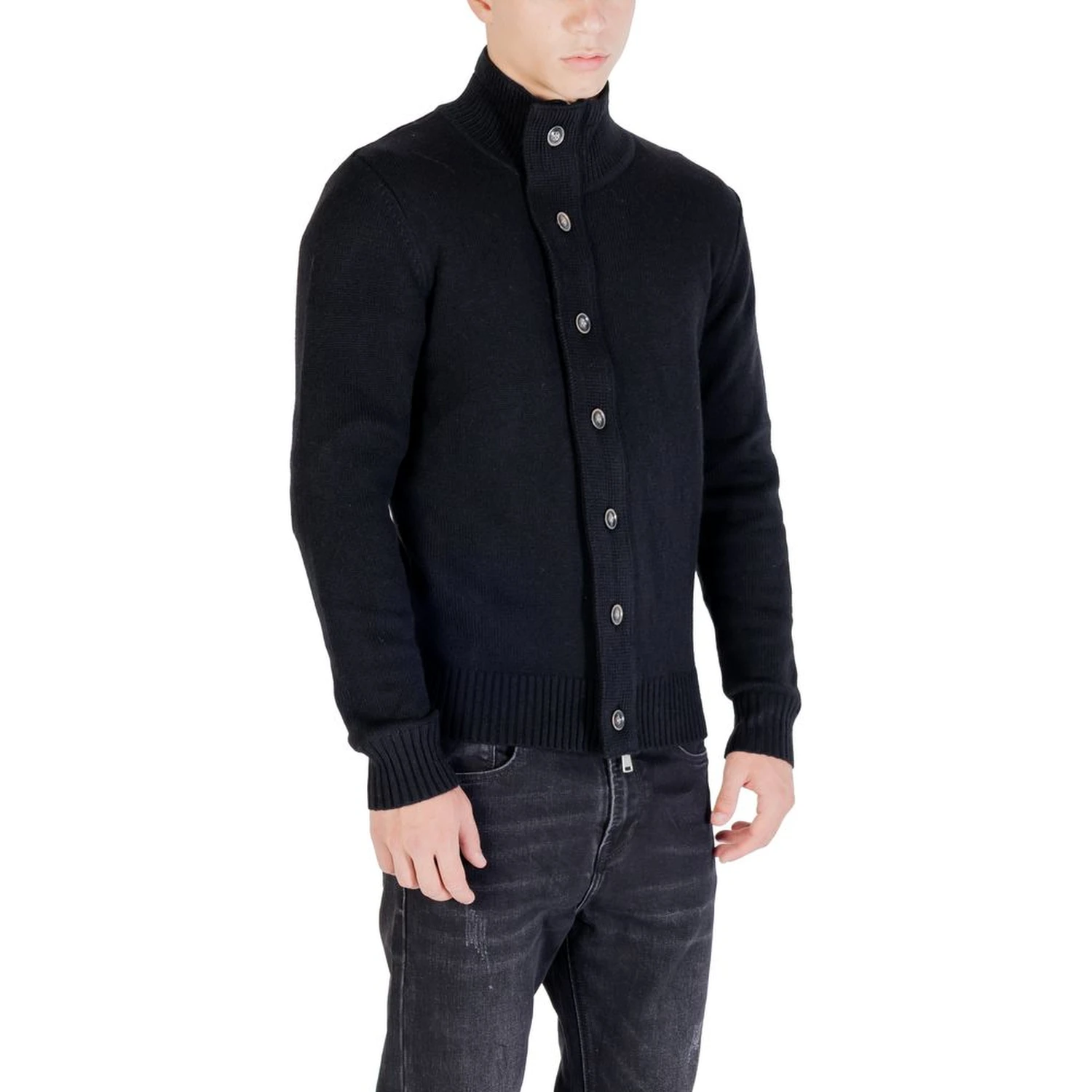 Black Marabou Sweatshirt