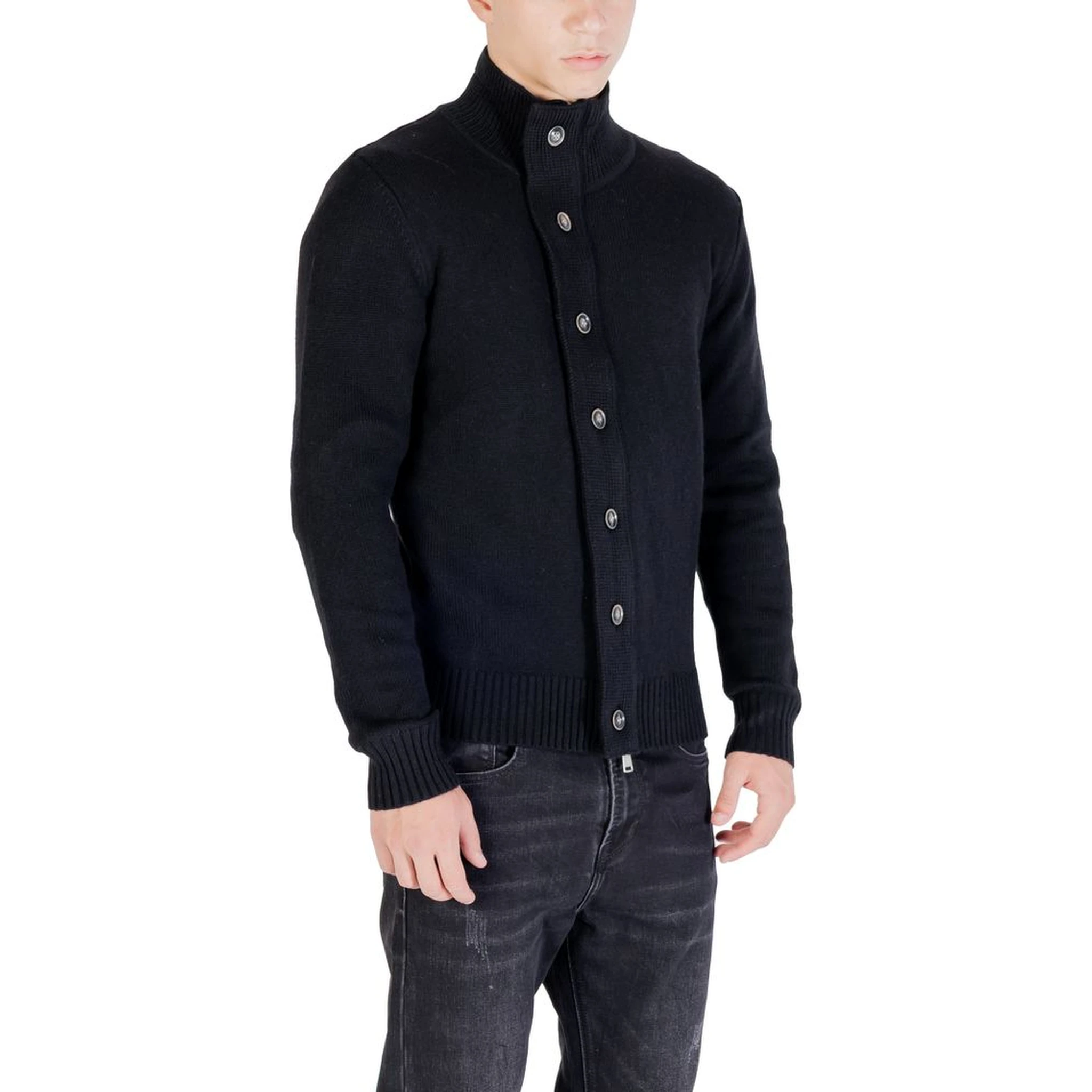 Black Marabou Sweatshirt