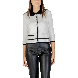 Black And White Viscose Sweatshirt