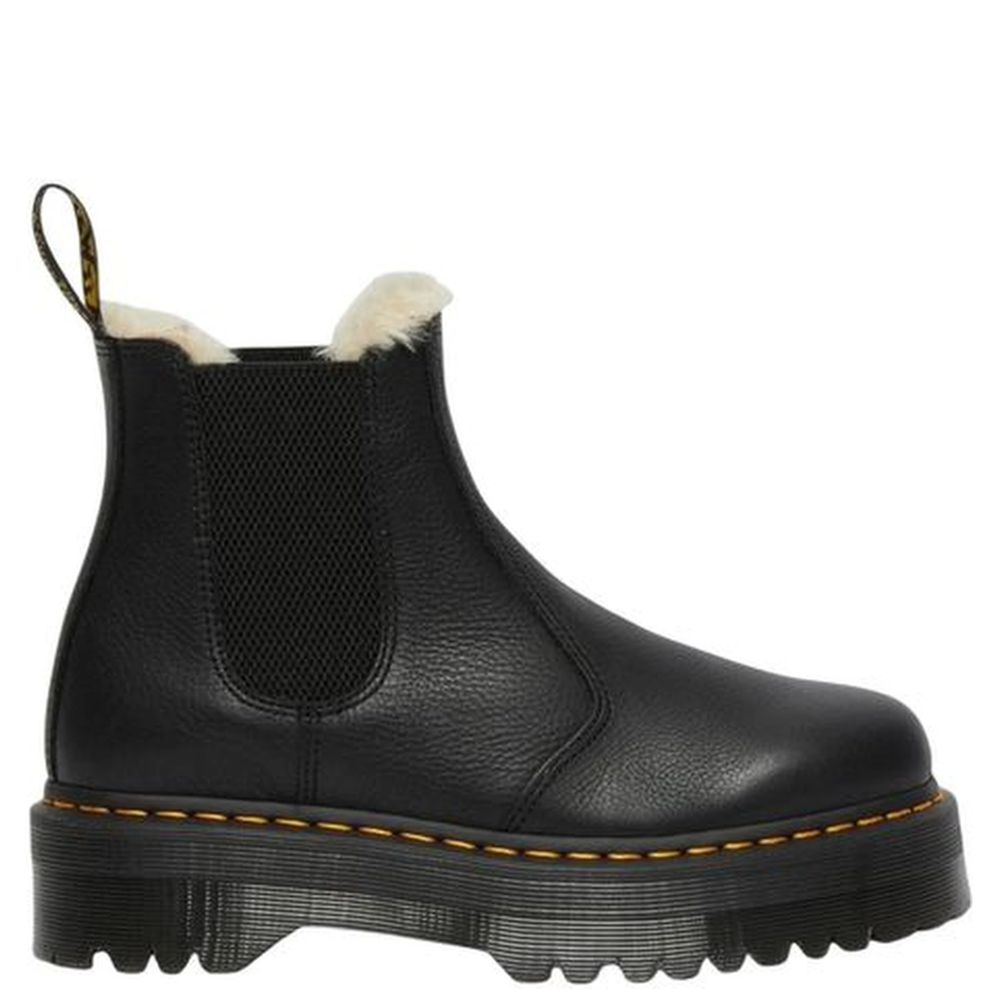 حذاء تشيلسي أسود من الجلد