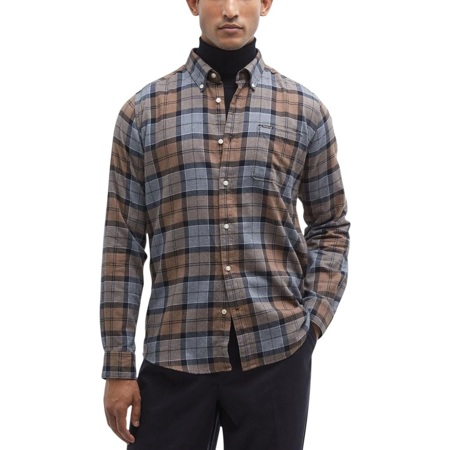 Beige Cotton Pattern Shirt