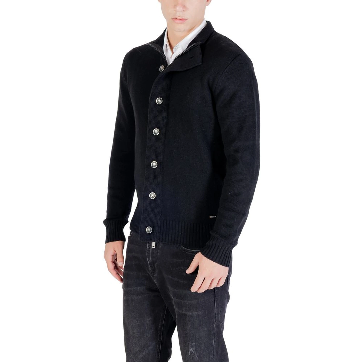 Black Marabou Sweatshirt
