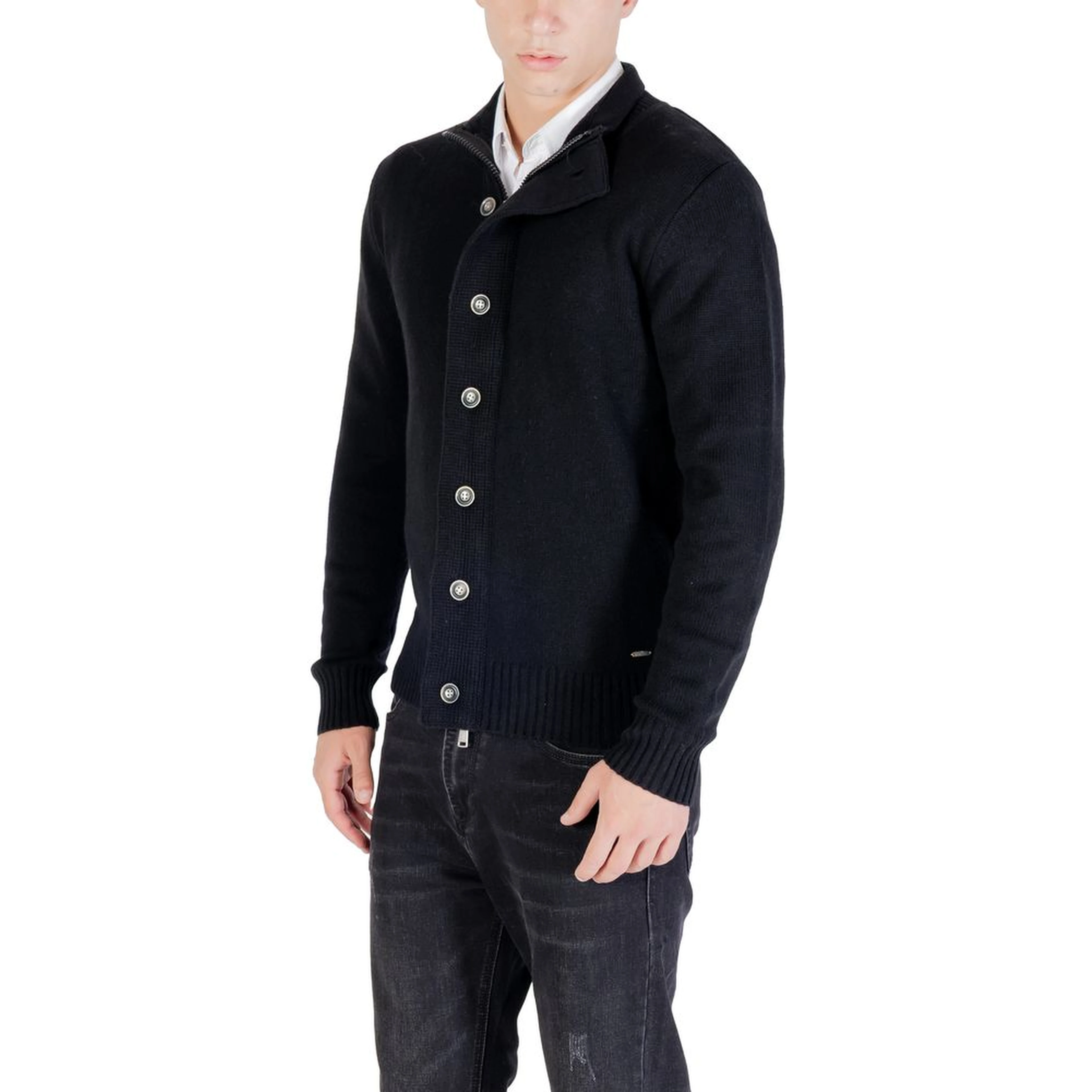Black Marabou Sweatshirt