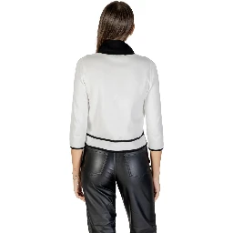 Black And White Viscose Sweatshirt