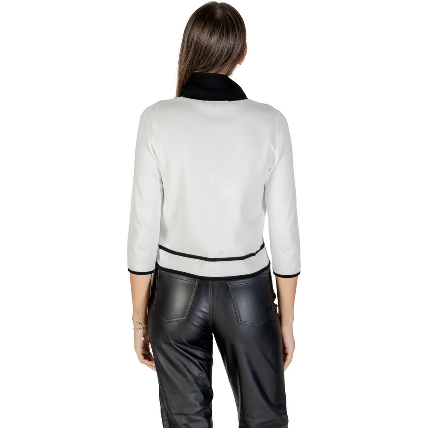 Black And White Viscose Sweatshirt