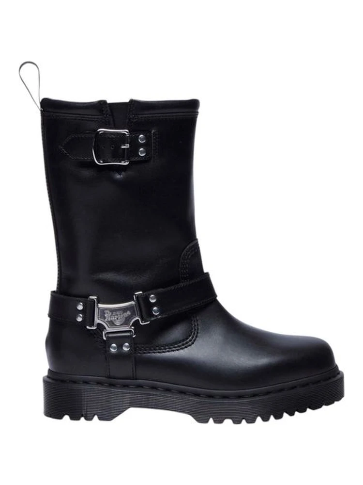 أحذية جلدية سوداء برباط