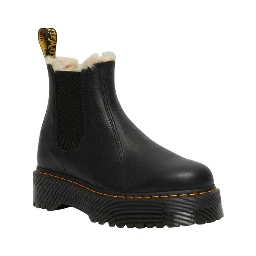 حذاء تشيلسي أسود من الجلد