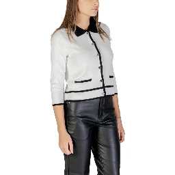 Black And White Viscose Sweatshirt