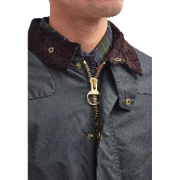 Gray Cotton Shell Jacket