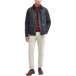 Gray Cotton Shell Jacket