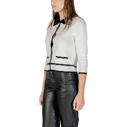 Black And White Viscose Sweatshirt