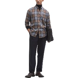 Beige Cotton Pattern Shirt