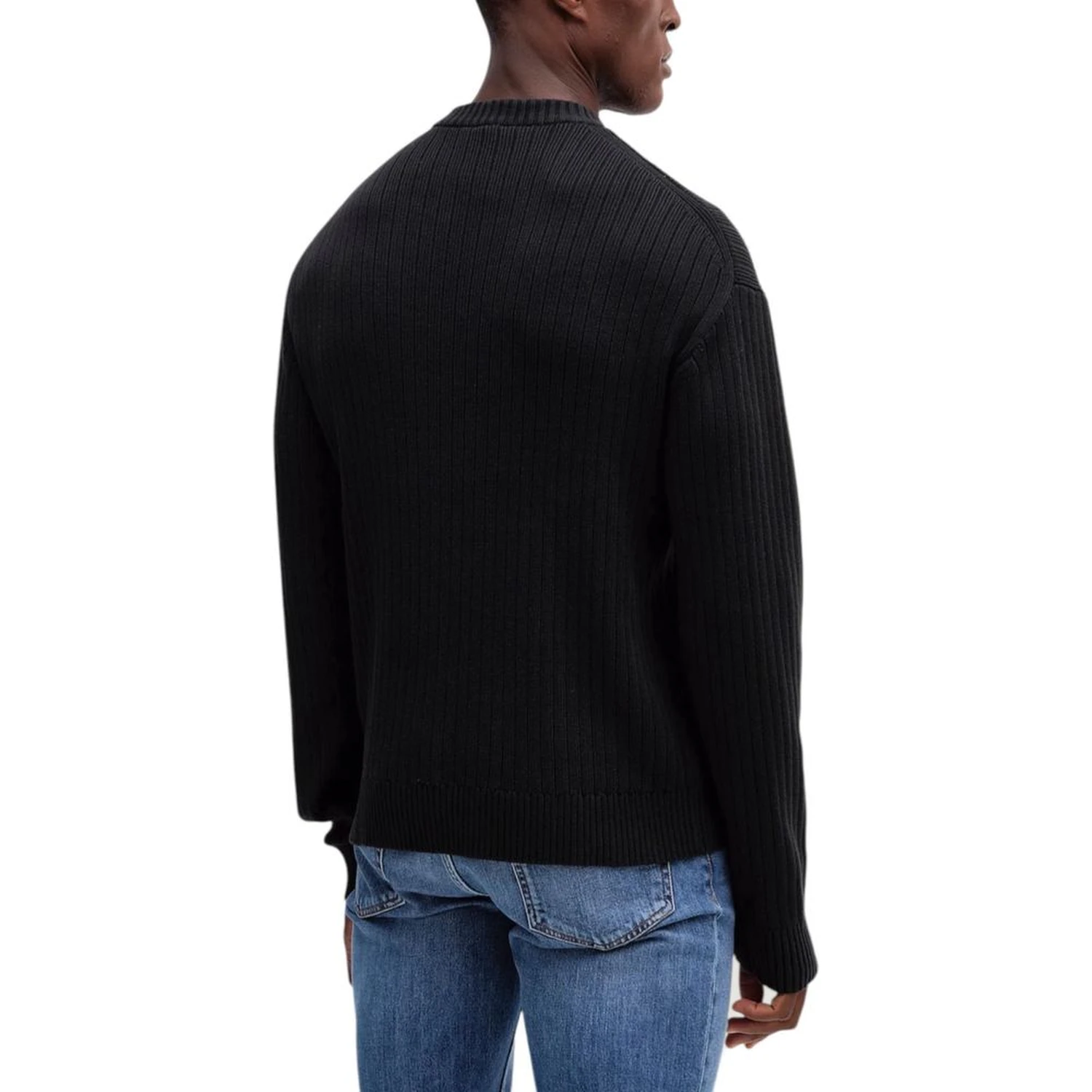 Black Cotton Sweatshirt