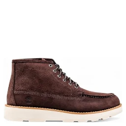 Brown Leather Lace-Up Boots