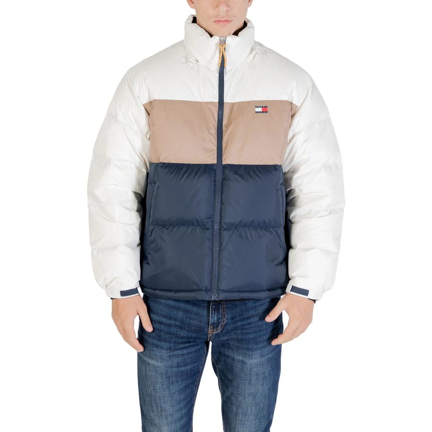 Cream Recycled Polyester Bomber