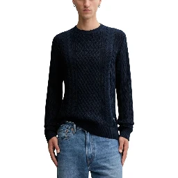 Blue Recycled Cotton Sweatshirt