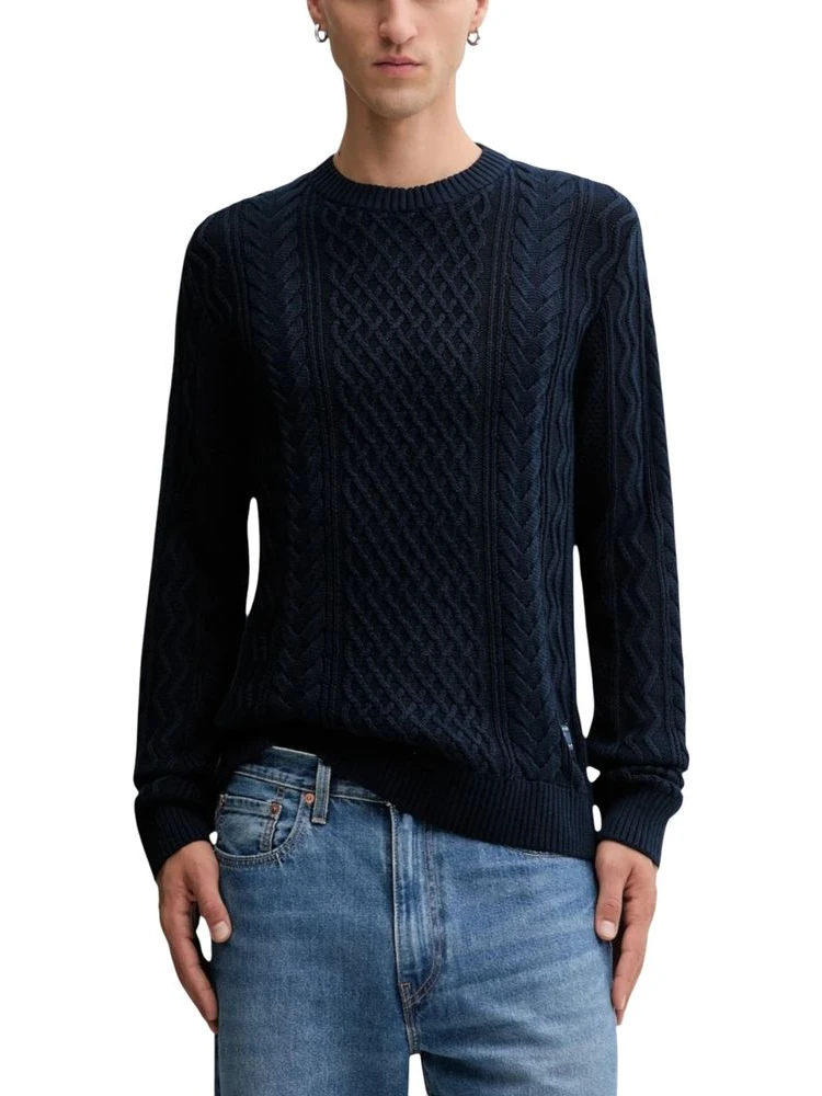 Blue Recycled Cotton Sweatshirt