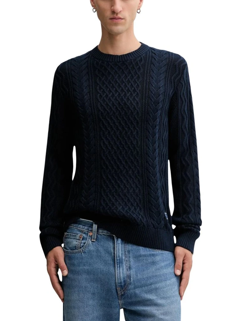 Blue Recycled Cotton Sweatshirt