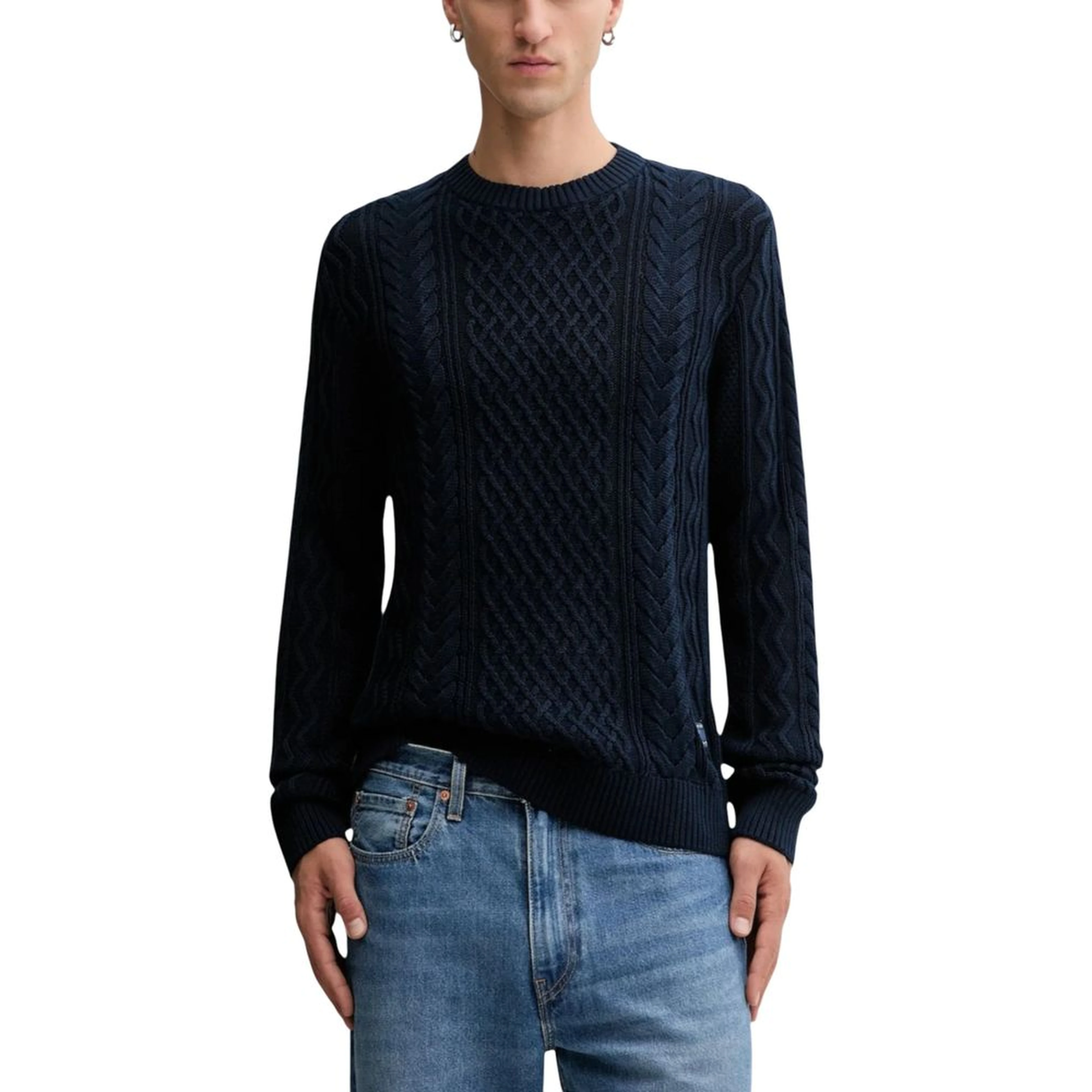 Blue Recycled Cotton Sweatshirt