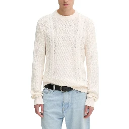 Cream Recycled Cotton Sweatshirt
