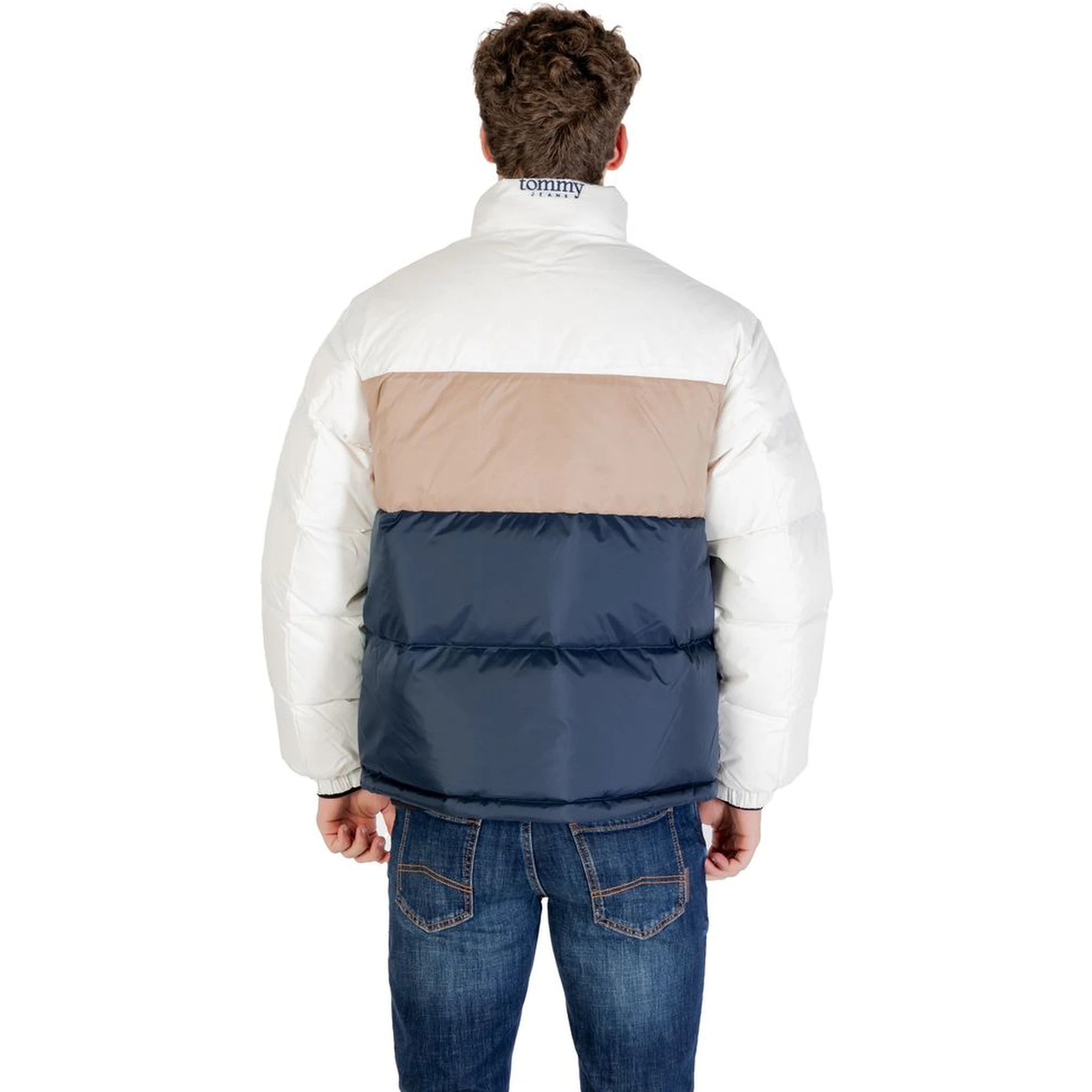 Cream Recycled Polyester Bomber